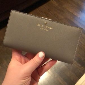 Kate Spade Gray Bifold Wallet